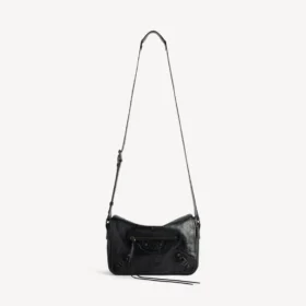 Herren-Messengertasche „Le City“ mit Klappe, klein, in Schwarz