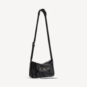 Herren-Messengertasche „Le City“ mit Klappe, klein, in Schwarz