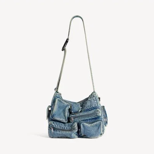 Herren-Messengertasche „Superbusy“ in Vintage-Blau Herren-Messengertasche „Superbusy“ in Vintage-Blau