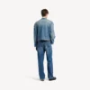 Herren-Motorradjacke aus Squeeze-Denim in Dunkelblau Herren-Motorradjacke aus Squeeze-Denim in Dunkelblau