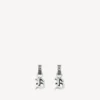 Herren-Ohrringe „Melrose B“ in XS, antikes Silber