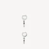 Herren-Ohrringe „Melrose B“ in XS, antikes Silber