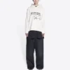 Herren-Pullover Balenciaga x RuPaul Crossover FW21 mit Alphabet-Print, cremeweiß 670946TLV569057