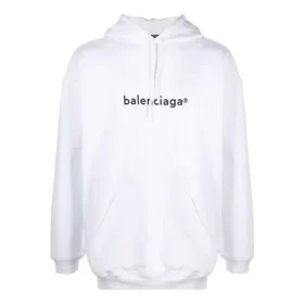 Herren-Pullover mit Balenciaga-Logo, Oversize, Weiß 570811TIV559040