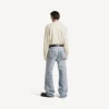 Herren-Pullover mit Rundhalsausschnitt in Creme