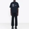 Herren-Pullover von Balenciaga x WFP, 1. Generation, Crossover-Logo-Print, Rundhalsausschnitt, Kurzarm, Schwarz 612966THV841000