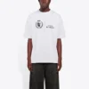 Herren-Pullover von Balenciaga x WFP, 1. Generation, Crossover-Logo-Print, Rundhalsausschnitt, kurze Ärmel, grau 612966THV841167