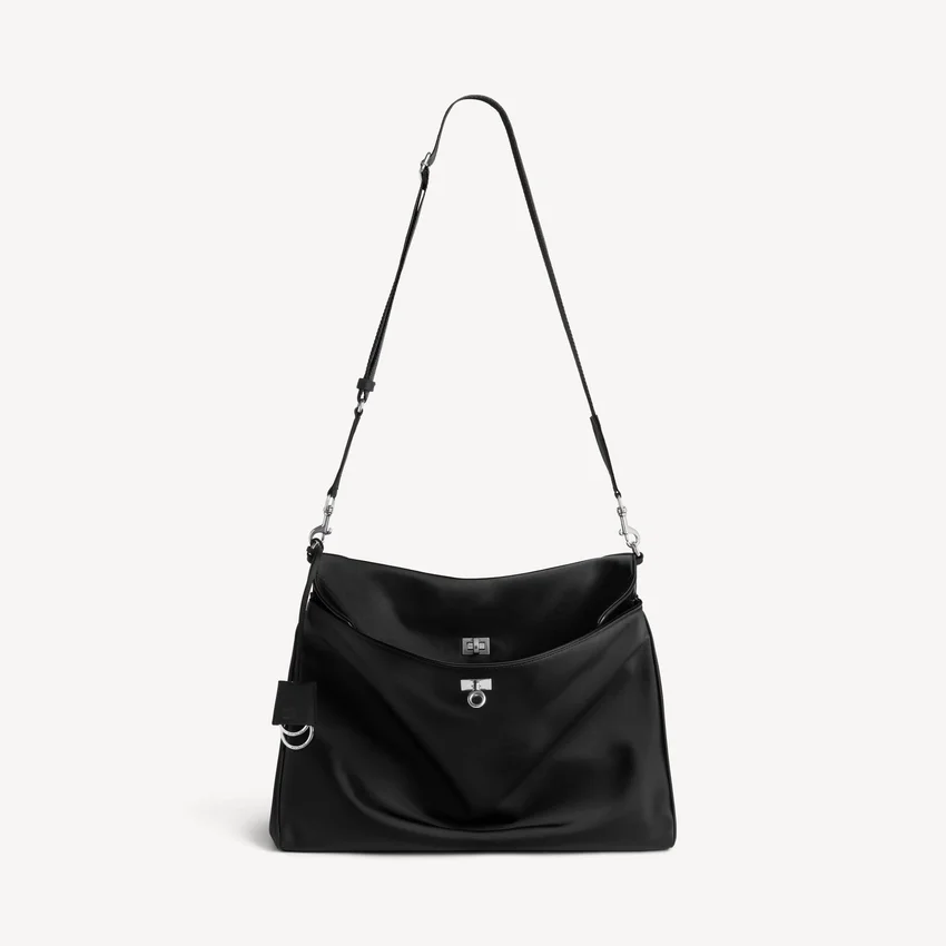 Herren-Rodeo-Messenger-Tasche, mittelgroß, in Schwarz Herren-Rodeo-Messenger-Tasche, mittelgroß, in Schwarz