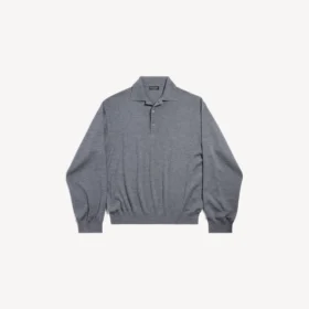 Herren-Rollkragenpullover in Melange-Grau