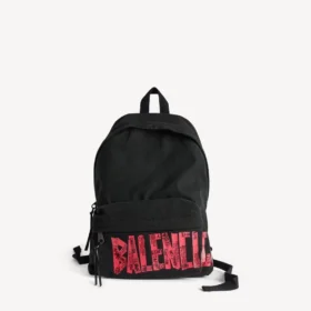 Herren-Rucksack mit Tape Type in Schwarz/Rot
