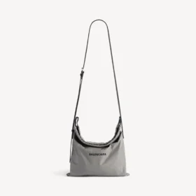 Herren-Shopper-Staubeutel-Umhängetasche, mittelgroß, in Balenciaga-Grau