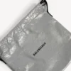 Herren-Shopper-Staubeutel-Umhängetasche, mittelgroß, in Balenciaga-Grau