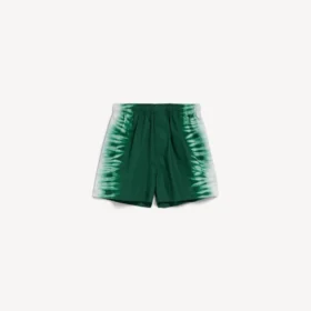 Herren-Shorts mit extremem Tie-Dye-Print in Relaxed-Fit, grün/weiß