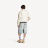 Herren-Shorts mit Gürtel in Hellblau Herren-Shorts mit Gürtel in Hellblau