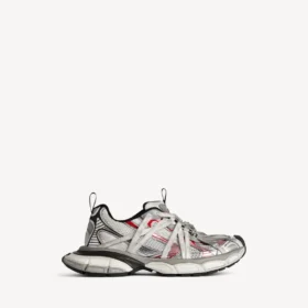 Herren-Sneaker „3XL Extreme Laces B“ in Grau/Silber/Rot/Schwarz