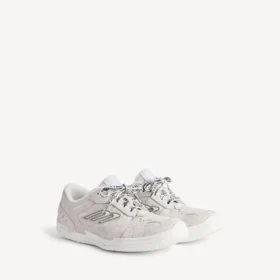 Herren-Sneaker „Hamptons“ aus Wildleder in Off-White/Schwarz