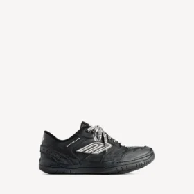 Damen-Sneaker „Hamptons“ im Used-Look in Schwarz