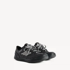 Damen-Sneaker „Hamptons“ im Used-Look in Schwarz