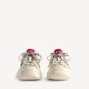 Herren-Sneaker „Hamptons“ in Medium-Worn-Out-Optik in Off-White/Rot