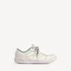 Herren-Sneaker „Hamptons“ mit mittlerem Used-Look in Beige/Grün