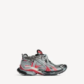 Herren-Sneaker im Farbverlauf in Grau/Rot/Schwarz