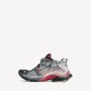 Herren-Sneaker im Farbverlauf in Grau/Rot/Schwarz Herren-Sneaker im Farbverlauf in Grau/Rot/Schwarz