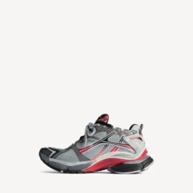 Herren-Sneaker im Farbverlauf in Grau/Rot/Schwarz