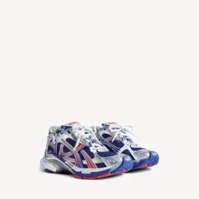 Herren-Sneaker mit Farbverlauf in Marineblau/Rot/Grau