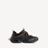 Herren-Sneaker mit Schnürung im Track-Trail-Stil in Schwarz/Orange Herren-Sneaker mit Schnürung im Track-Trail-Stil in Schwarz/Orange