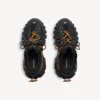 Herren-Sneaker mit Schnürung im Track-Trail-Stil in Schwarz/Orange Herren-Sneaker mit Schnürung im Track-Trail-Stil in Schwarz/Orange