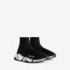 Herren-Sneaker „Speed 2.0“ aus recyceltem Strick in Schwarz/Silber Herren-Sneaker „Speed 2.0“ aus recyceltem Strick in Schwarz/Silber