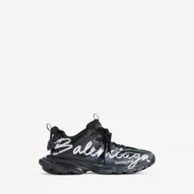 Herren-Sneaker „Track Signature“ in Schwarz/Weiß