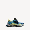 Herren-Sneaker „Triple S.2“ in Blau/Weiß/Gelb