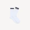 Herren-Socken mit Logo in Weiß/Schwarz Herren-Socken mit Logo in Weiß/Schwarz
