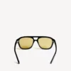 Herren-Sonnenbrille „Daily Pilot“ in Schwarz/Gelb Herren-Sonnenbrille „Daily Pilot“ in Schwarz/Gelb