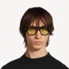 Herren-Sonnenbrille „Daily Pilot“ in Schwarz/Gelb Herren-Sonnenbrille „Daily Pilot“ in Schwarz/Gelb