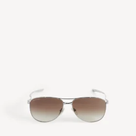 Herren-Sonnenbrille „Monday Pilot“ in hellem Ruthenium