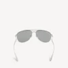 Herren-Sonnenbrille „Monday Pilot“ in hellem Ruthenium