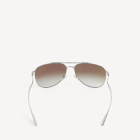 Herren-Sonnenbrille „Monday Pilot“ in hellem Ruthenium