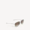 Herren-Sonnenbrille „Monday Pilot“ in hellem Ruthenium