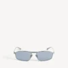 Herren-Sonnenbrille „Tag 3.0“ mit D-Rahmen in Silber Herren-Sonnenbrille „Tag 3.0“ mit D-Rahmen in Silber