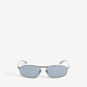 Herren-Sonnenbrille „Tag 3.0“ mit D-Rahmen in Silber