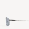Herren-Sonnenbrille „Tag 3.0“ mit D-Rahmen in Silber Herren-Sonnenbrille „Tag 3.0“ mit D-Rahmen in Silber