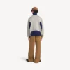 Herren-Strickjacke mit Reißverschluss von „Bodies“ in Grau/Marineblau