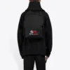 Herren-Sweatshirt von Balenciaga mit Alphabet-Print, locker geschnitten, klassisch, schwarz 620973TIVD41000
