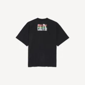 Herren-T-Shirt „Bumper Stickers“ in mittlerer Passform, schwarz Herren-T-Shirt „Bumper Stickers“ in mittlerer Passform, schwarz