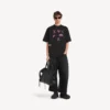 Herren-T-Shirt „i<3 u“ in schwarzer Medium-Passform Herren-T-Shirt „i<3 u“ in schwarzer Medium-Passform