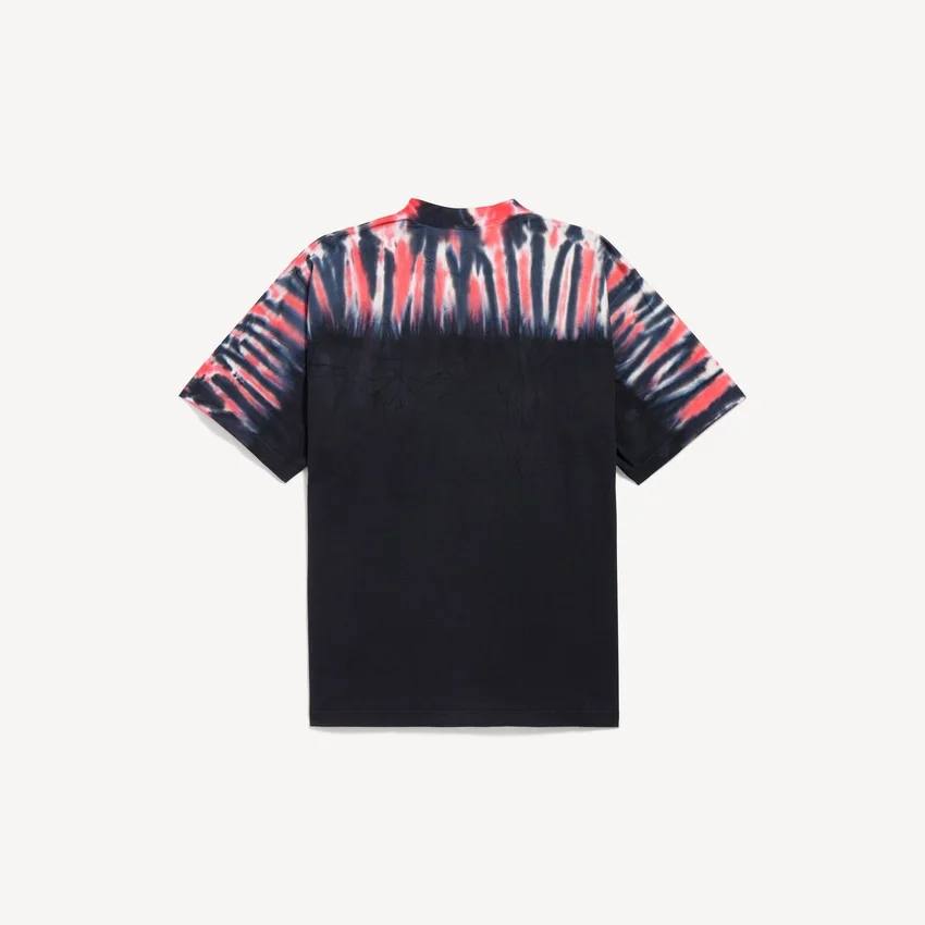 Herren-T-Shirt in schwarzer Farbe mit „Extreme Tie-Dye“-Motiv und mittlerer Passform Herren-T-Shirt in schwarzer Farbe mit „Extreme Tie-Dye“-Motiv und mittlerer Passform