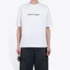 Herren-T-Shirt mit Balenciaga-Logo-Aufdruck, bequem, kurzärmelig, weiß 612966TIV549040