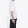 Herren-T-Shirt mit Balenciaga-Logo-Aufdruck, bequem, kurzärmelig, weiß 612966TIV549040
